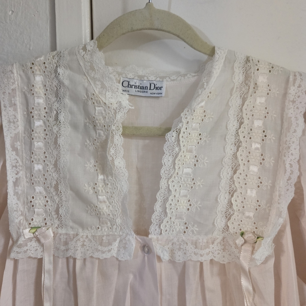 Christian Dior Lace Trim Nightgown - Picture 4 of 4